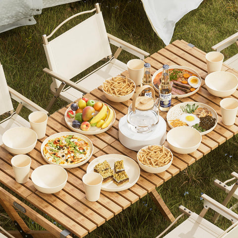 Dotpilgo lightweight, durable dinnerware for daily use.