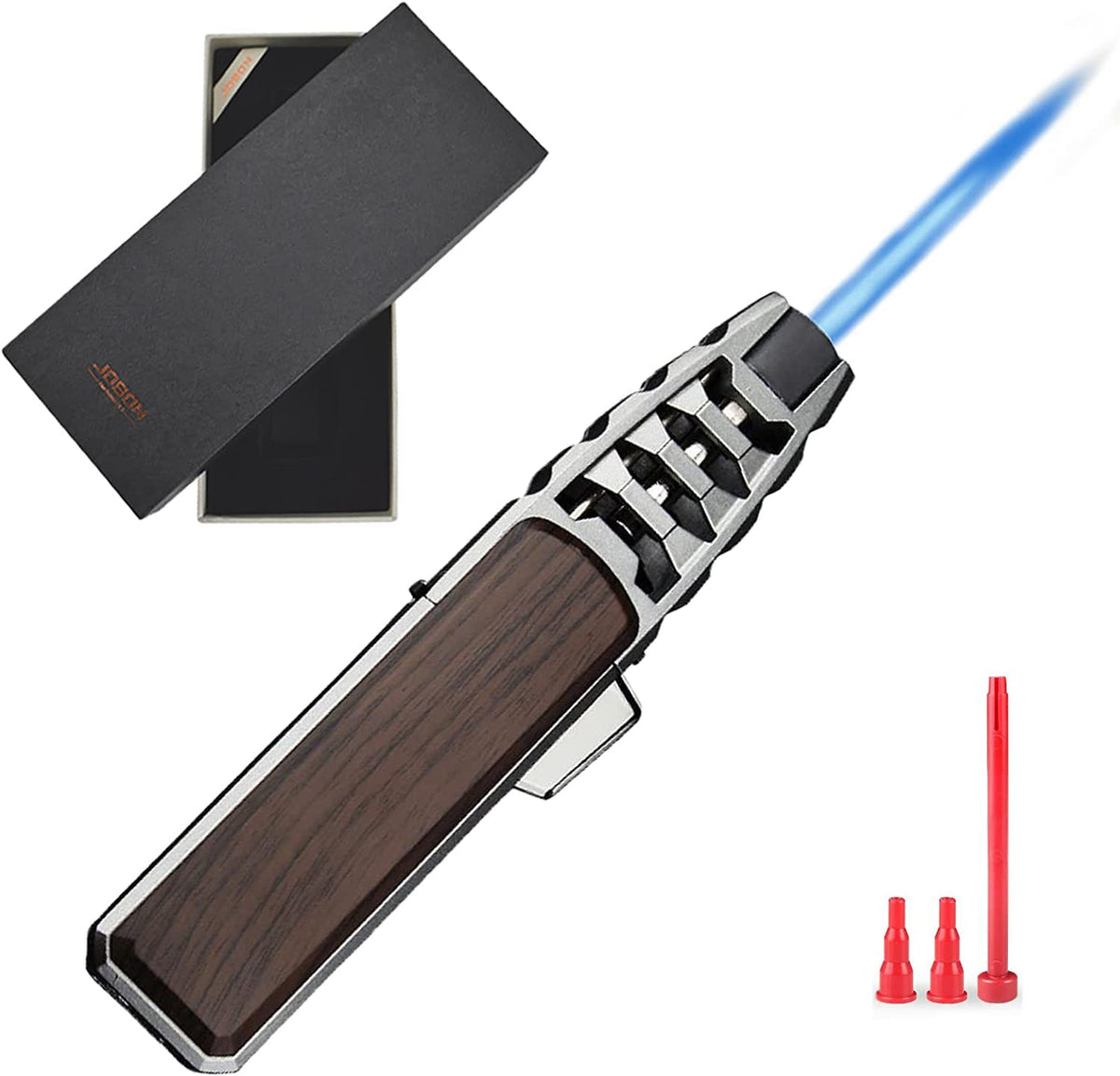 DOUBFIVSY burner torch lighter with jet flame for precise searing and cooking tasks