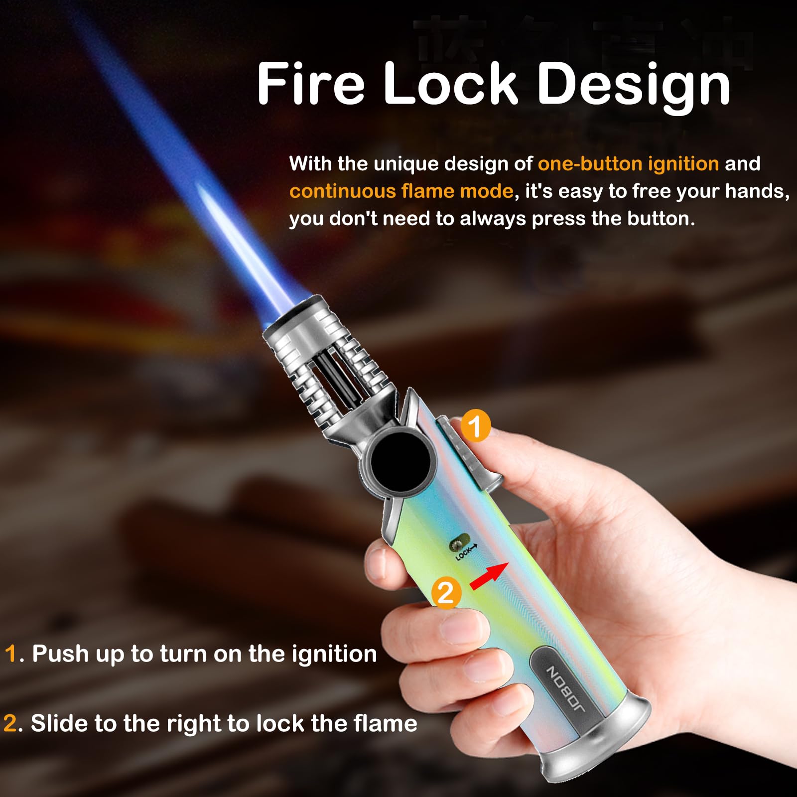 DOUBFIVSY fire lock design adds safety during use