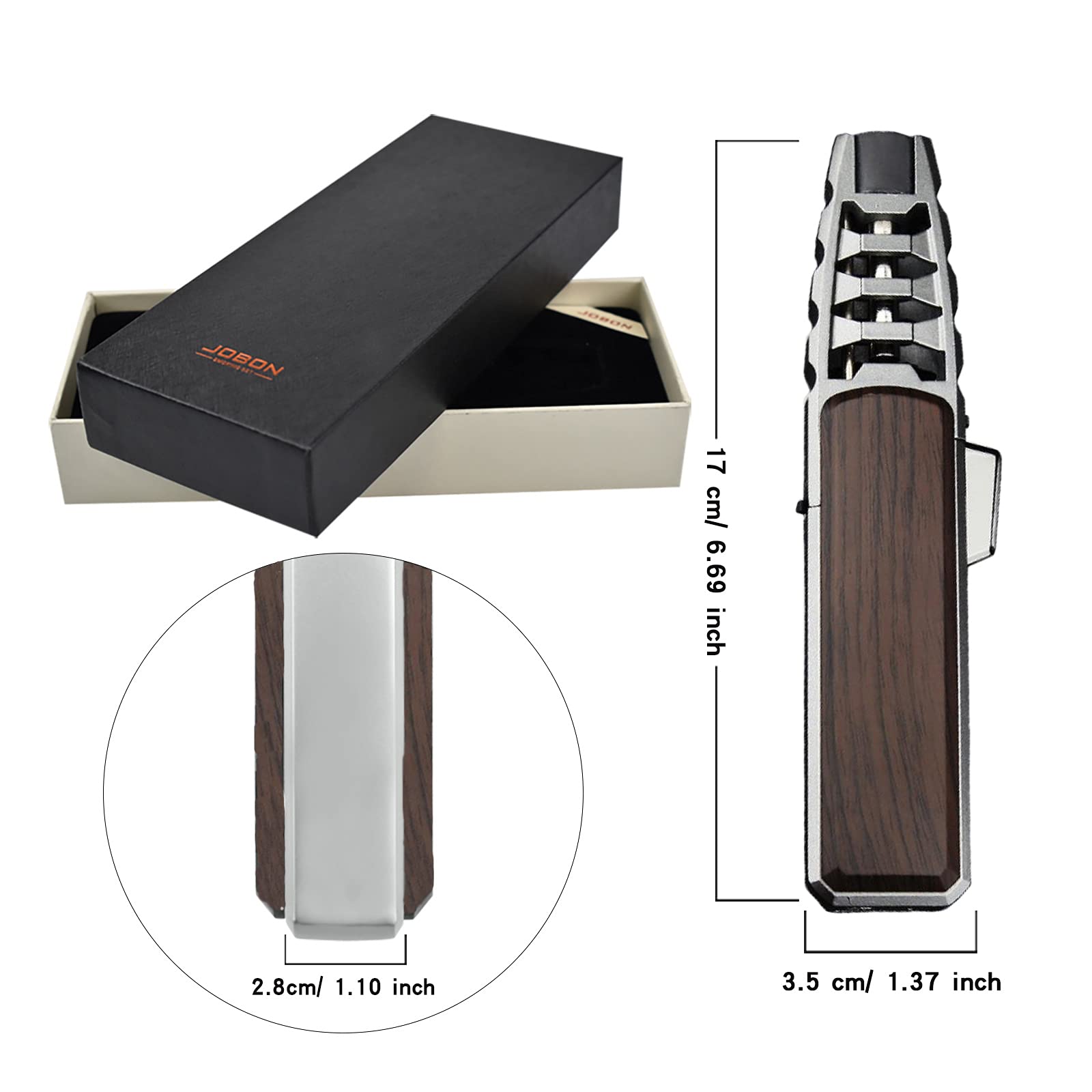 DOUBFIVSY refillable lighter lets you top up butane for continued use