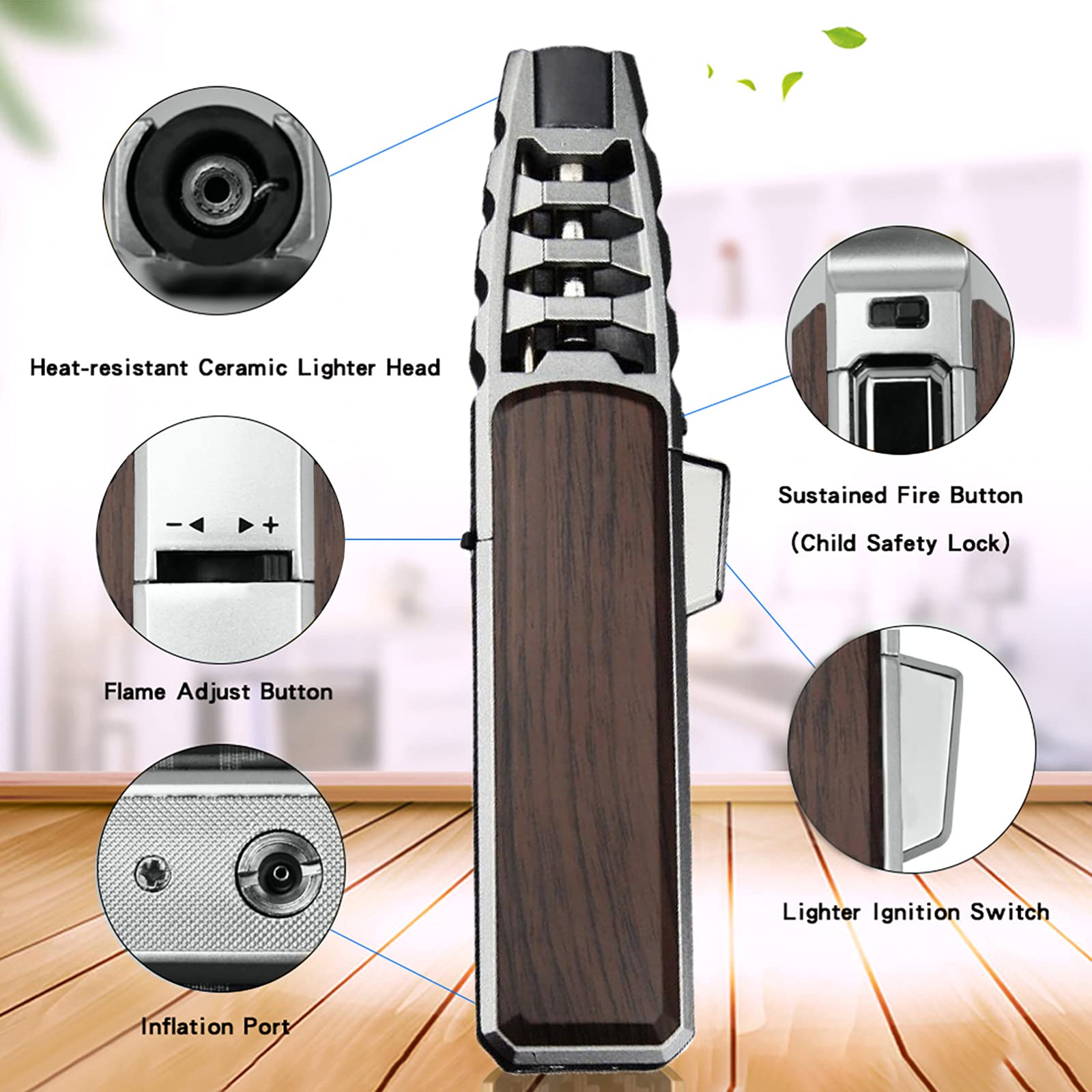 DOUBFIVSY safety lock ensures safe ignition during handling and adjustments