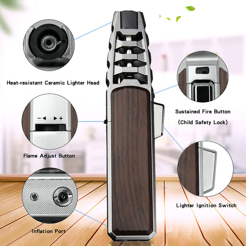 DOUBFIVSY safety lock ensures safe ignition during handling and adjustments