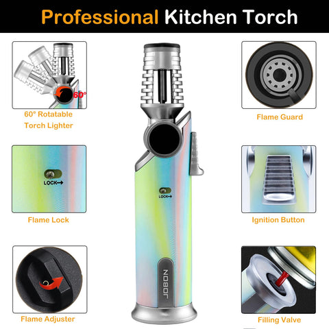 DOUBFIVSY windproof torch lighter ideal for outdoor cooking and camping