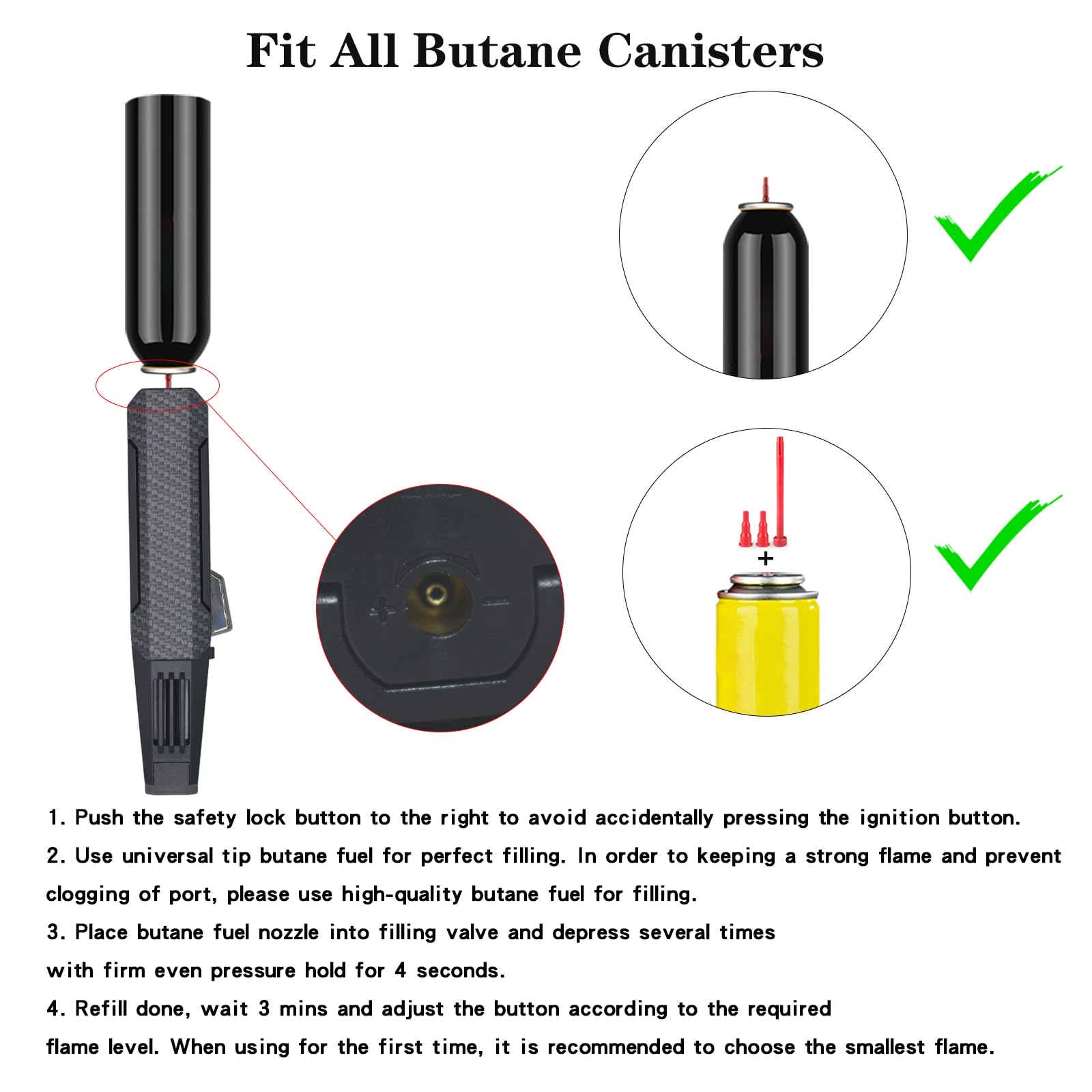 DOUBFIVSY windproof torch withstands breeze for outdoor grilling and camping