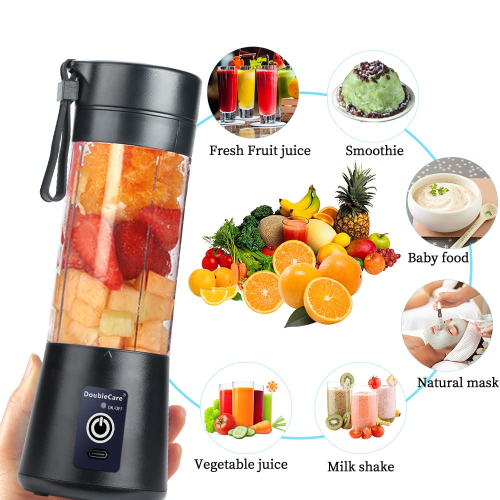 DoubleCare six-blades juicer delivers efficient blending for smoothies and shakes.