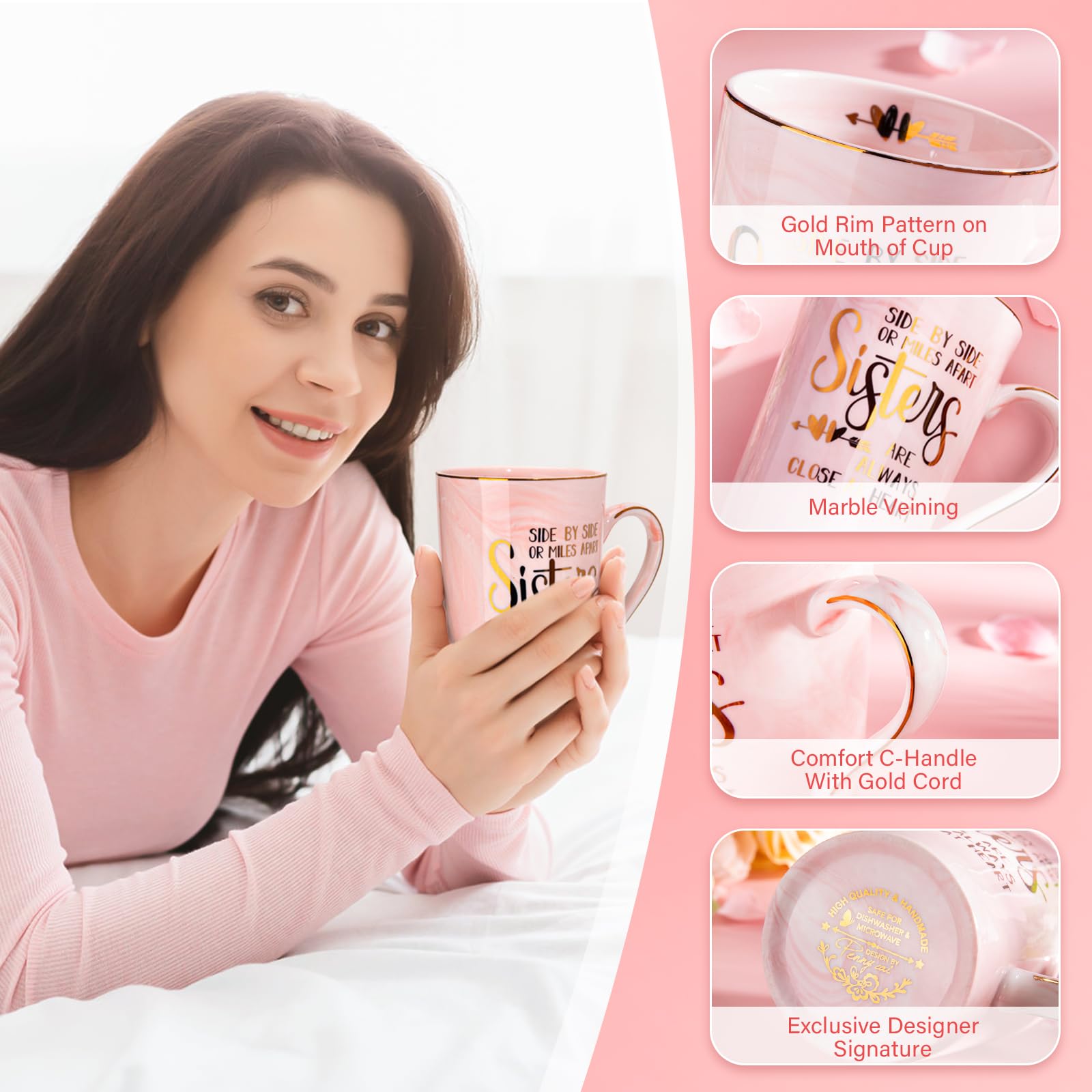 Doublewhale mug with lid and spoon set for a complete gifting experience.