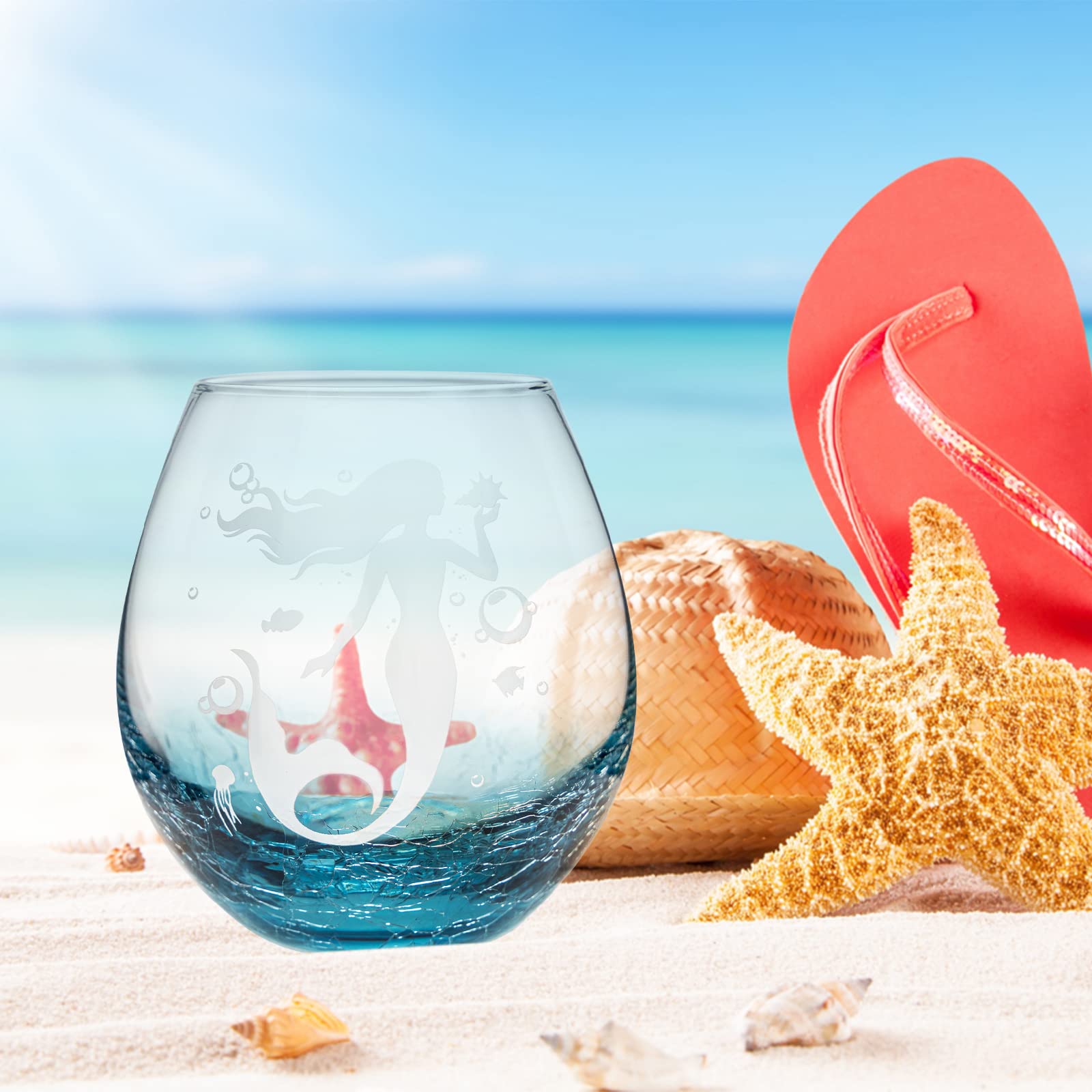 DOUDIZHU crackle teal glass, elevates birthdays, weddings, and Valentine celebrations.