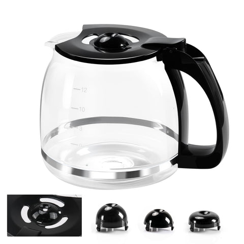 Doufuhua 12-cup glass carafe with clear borosilicate glass for steady pouring