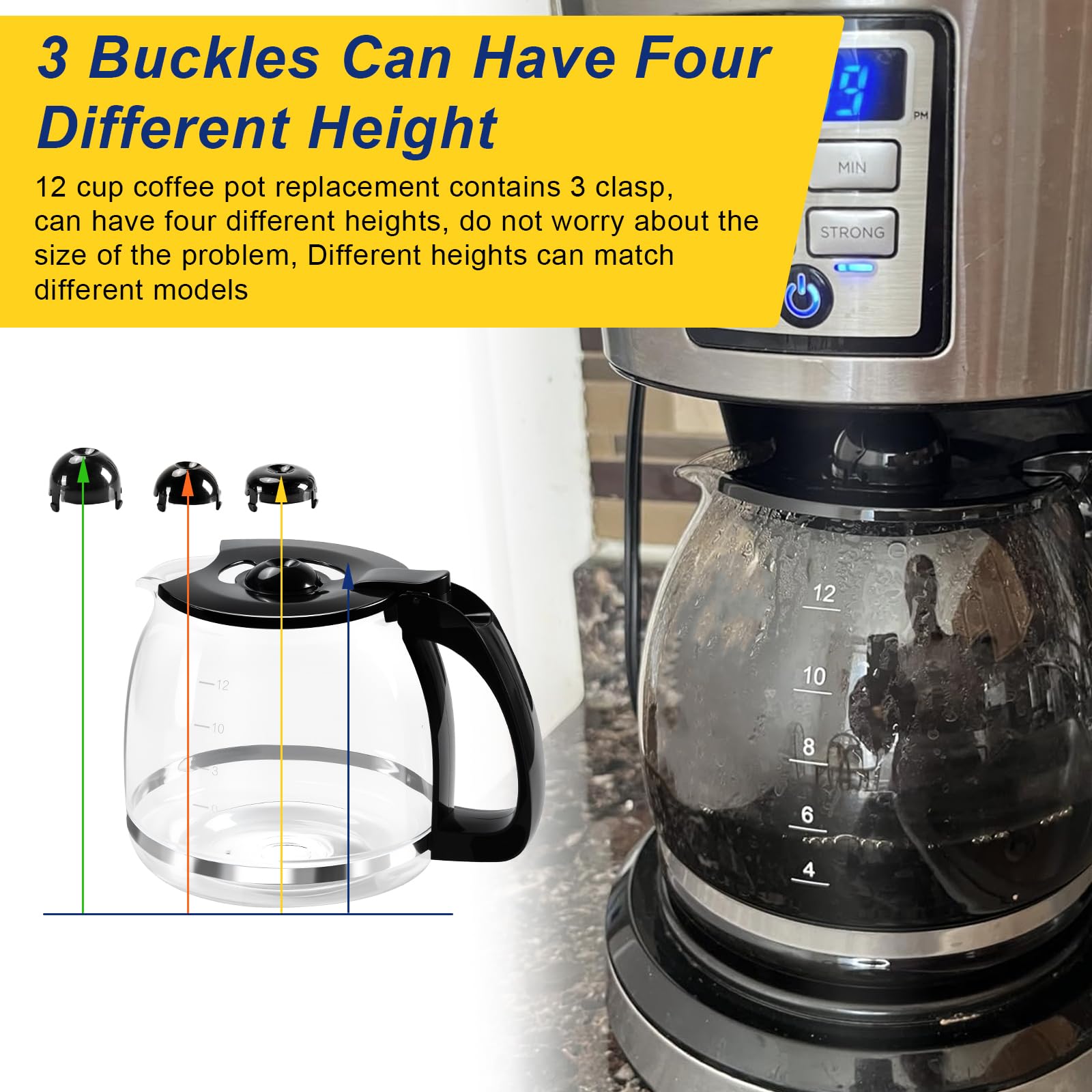 Compatible with Black & Decker 12-cup machines for easy swap