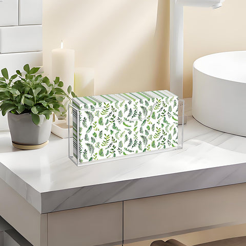 Douildhaiy clear towel holder keeps bathroom counter towels organized and dry