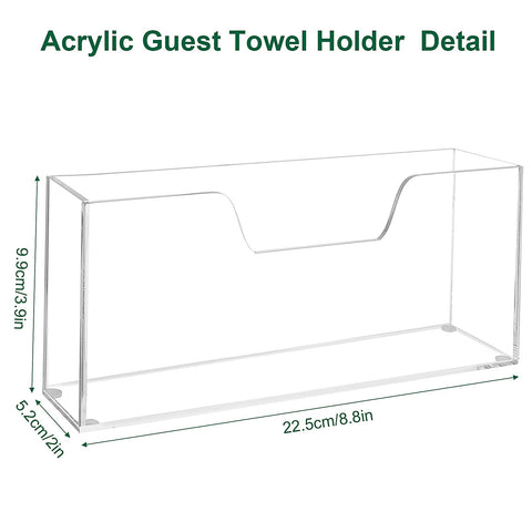 Acrylic vertical napkin dispenser by Douildhaiy protects napkins from splashes while serving