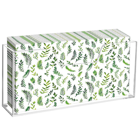 Douildhaiy acrylic napkin holder with vertical clear design on dining table for easy access