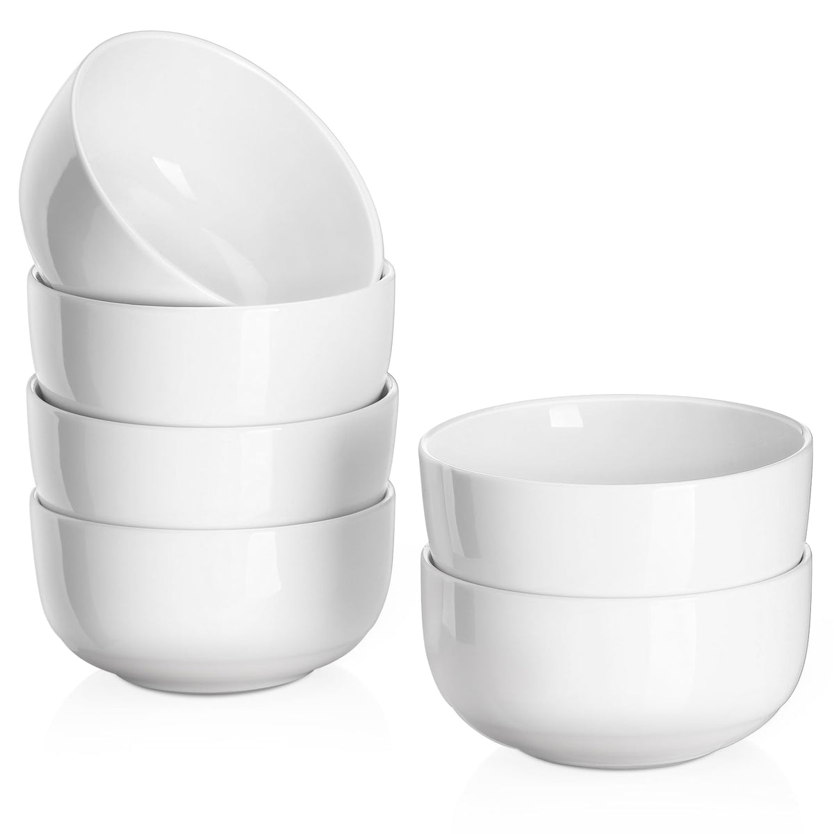 DOWAN 10 oz small bowls dessert set with a 4.25-inch diameter for measured portions.