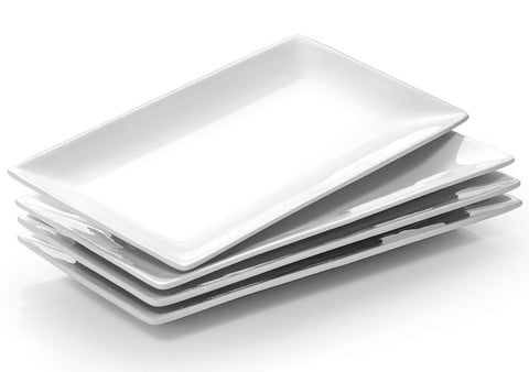 DOWAN 12x6 rectangle plate for stylishly presenting appetizers and desserts.