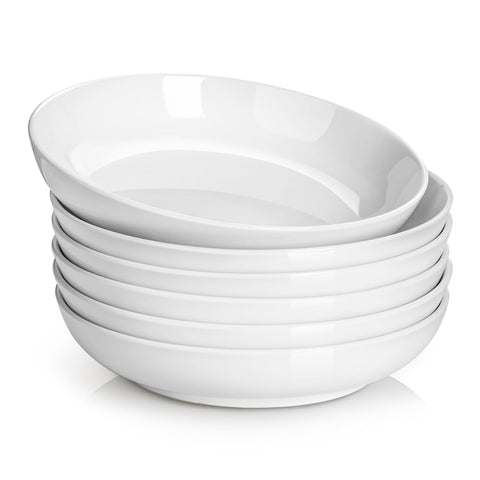 DOWAN 8.5-inch pasta bowls front view, ideal for family meals