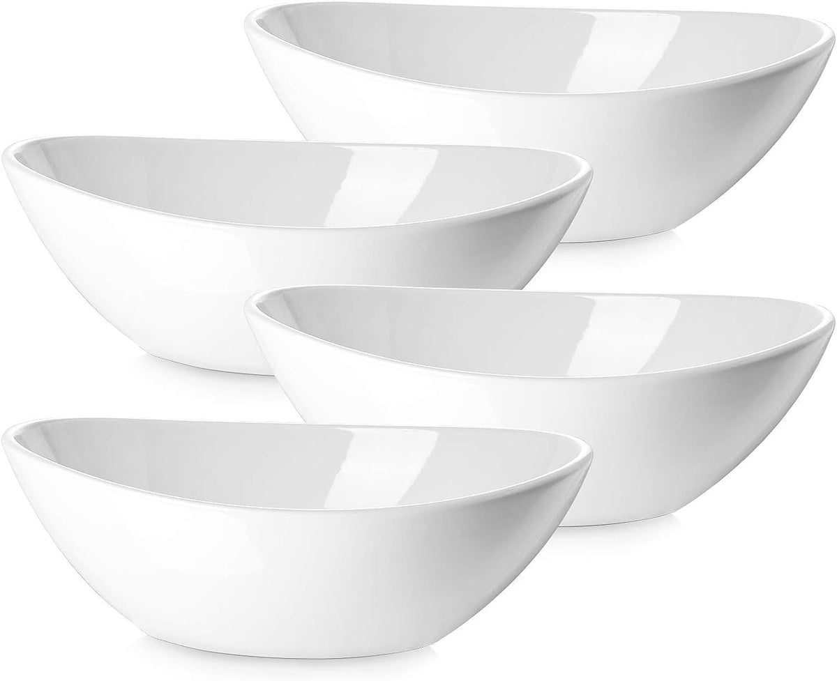 DOWAN 9.25-inch oval serving bowl for salads and sides at gatherings.