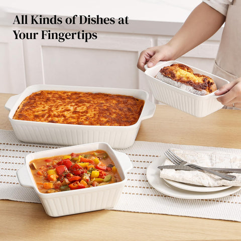 DOWAN nesting bakeware saves kitchen storage space.