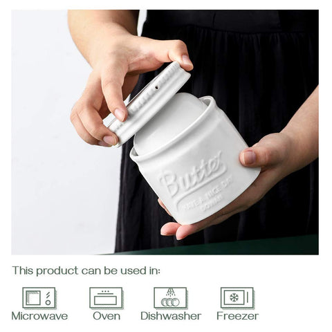 DOWAN Butter Crock is dishwasher-safe and freezer-friendly for practical use.