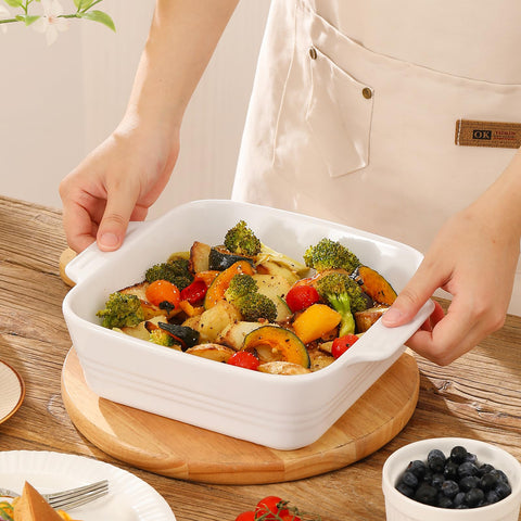 DOWAN casserole dishes perfect for lasagna and layered meals.