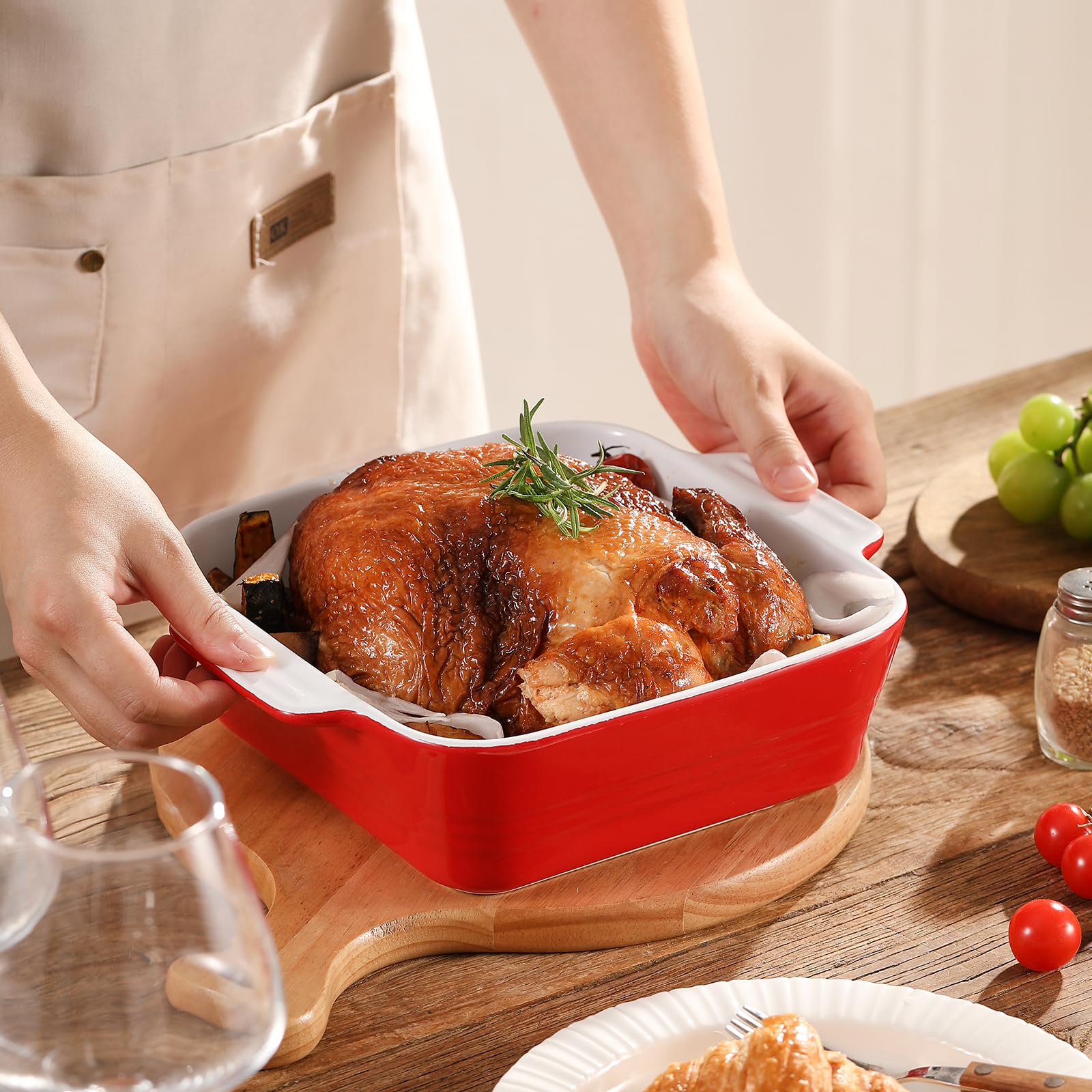 DOWAN ceramic bakeware designed for even heat and steady warmth.
