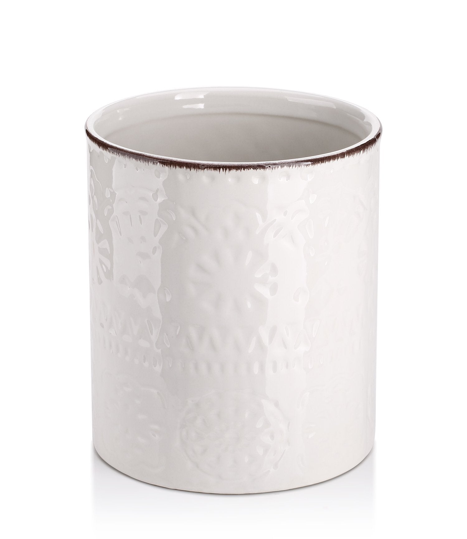 DOWAN ceramic utensil holder on countertop, easy access to kitchen tools