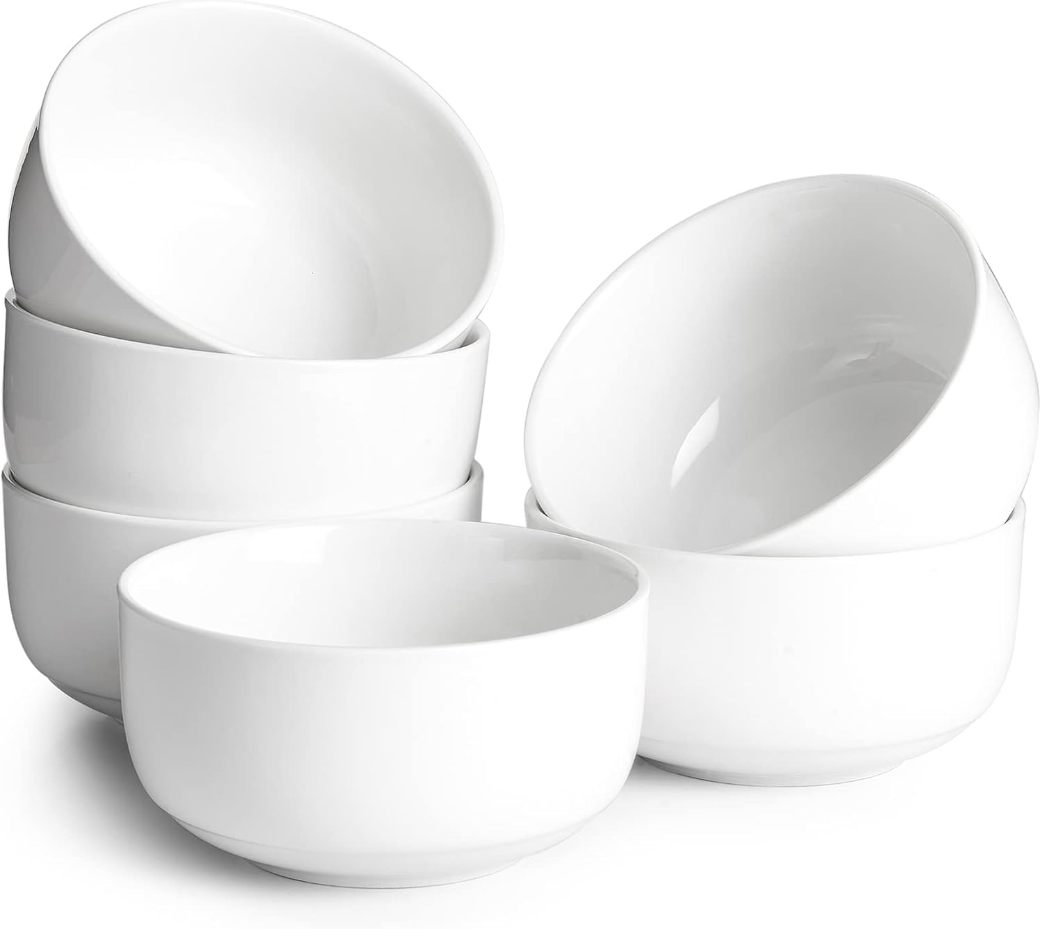 Dowan 22oz cereal bowl set of 6 with double-wall insulation keeps foods warm.