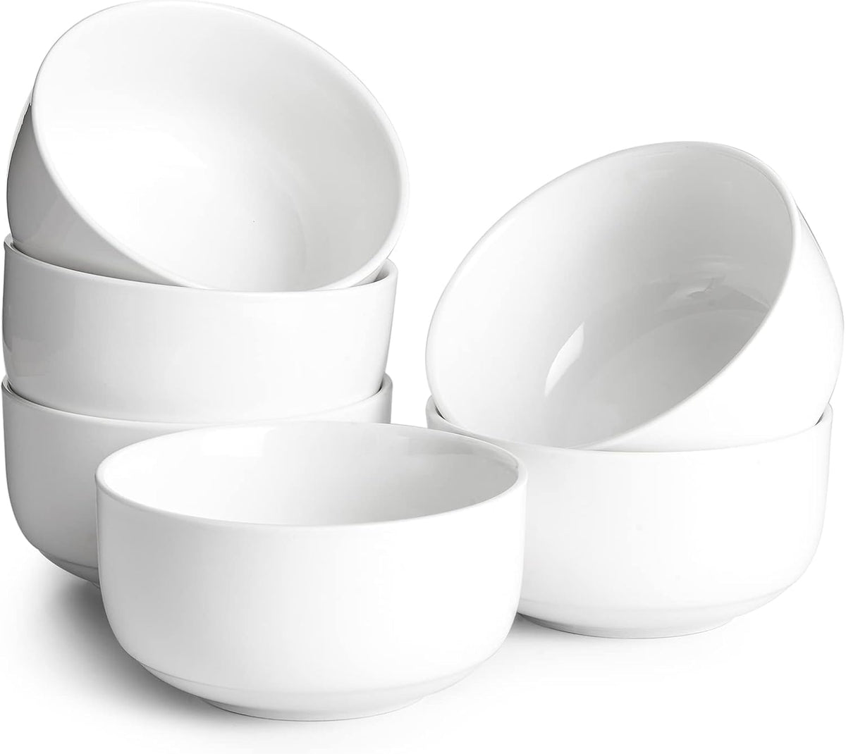 Dowan 22oz cereal bowl set of 6 with double-wall insulation keeps foods warm.