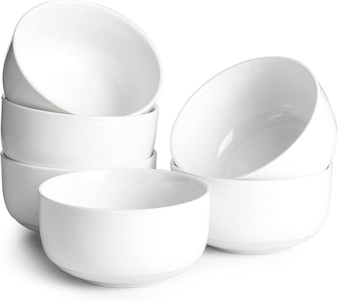 Dowan 22oz cereal bowl set of 6 with double-wall insulation keeps foods warm.