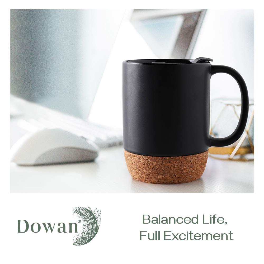 Dowan two-mug set with large ergonomic handles for easy sipping