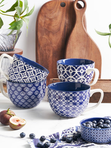 DOWAN mug set complements kitchen decor while elevating beverage moments.