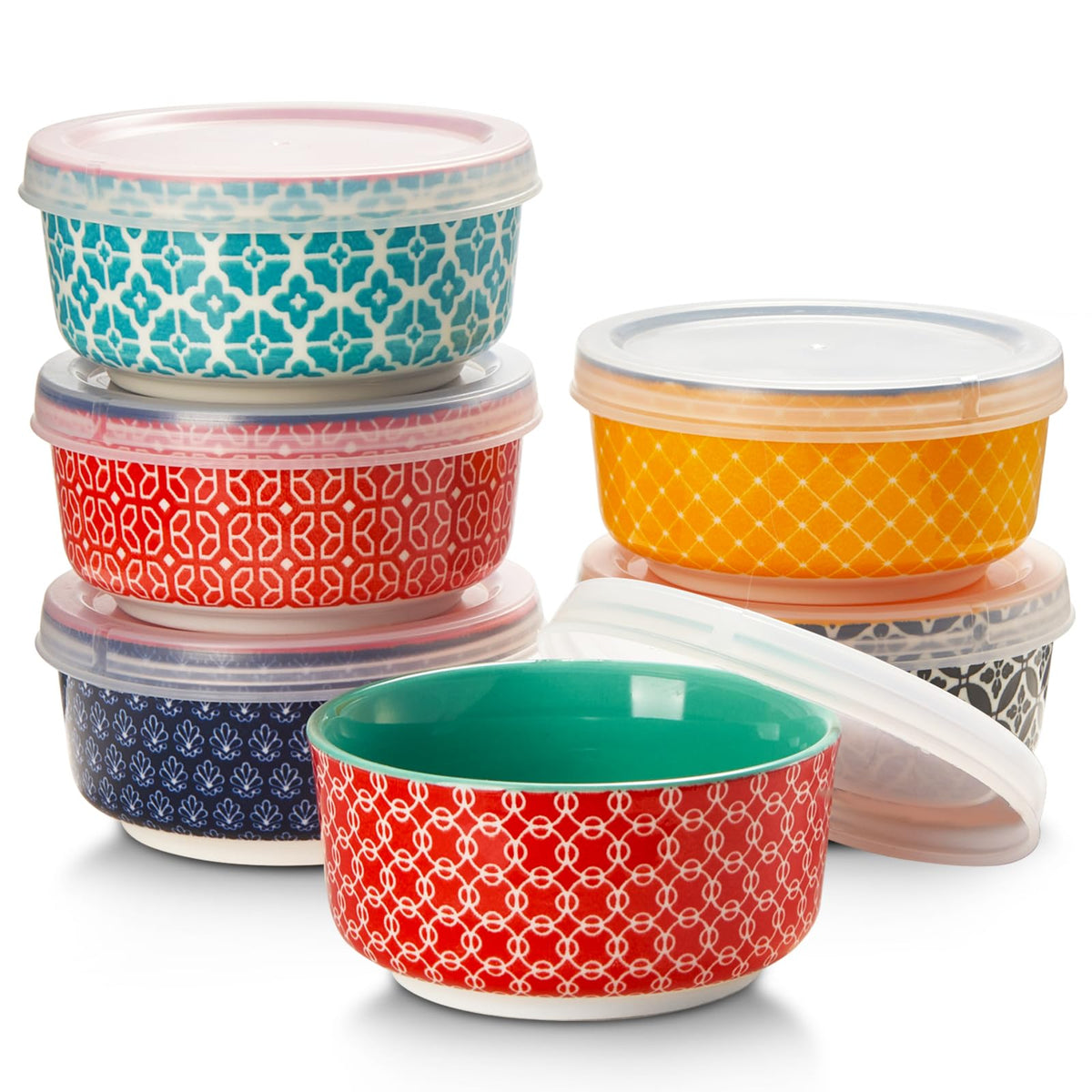 DOWAN dipping bowls with lids in a 6-pack, ideal for sauces and desserts.
