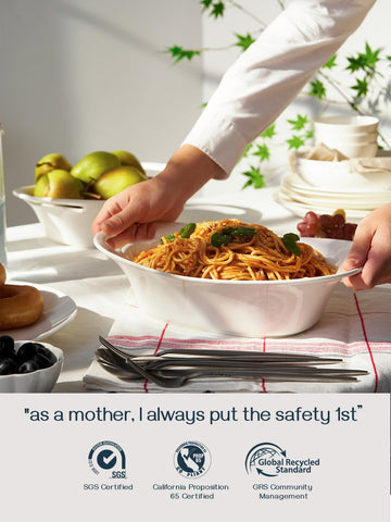 DOWAN porcelain bowls are dishwasher and microwave safe