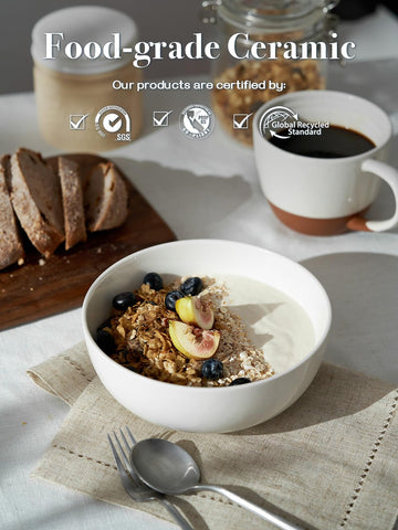 DOWAN bowls are dishwasher and microwave safe for daily use.