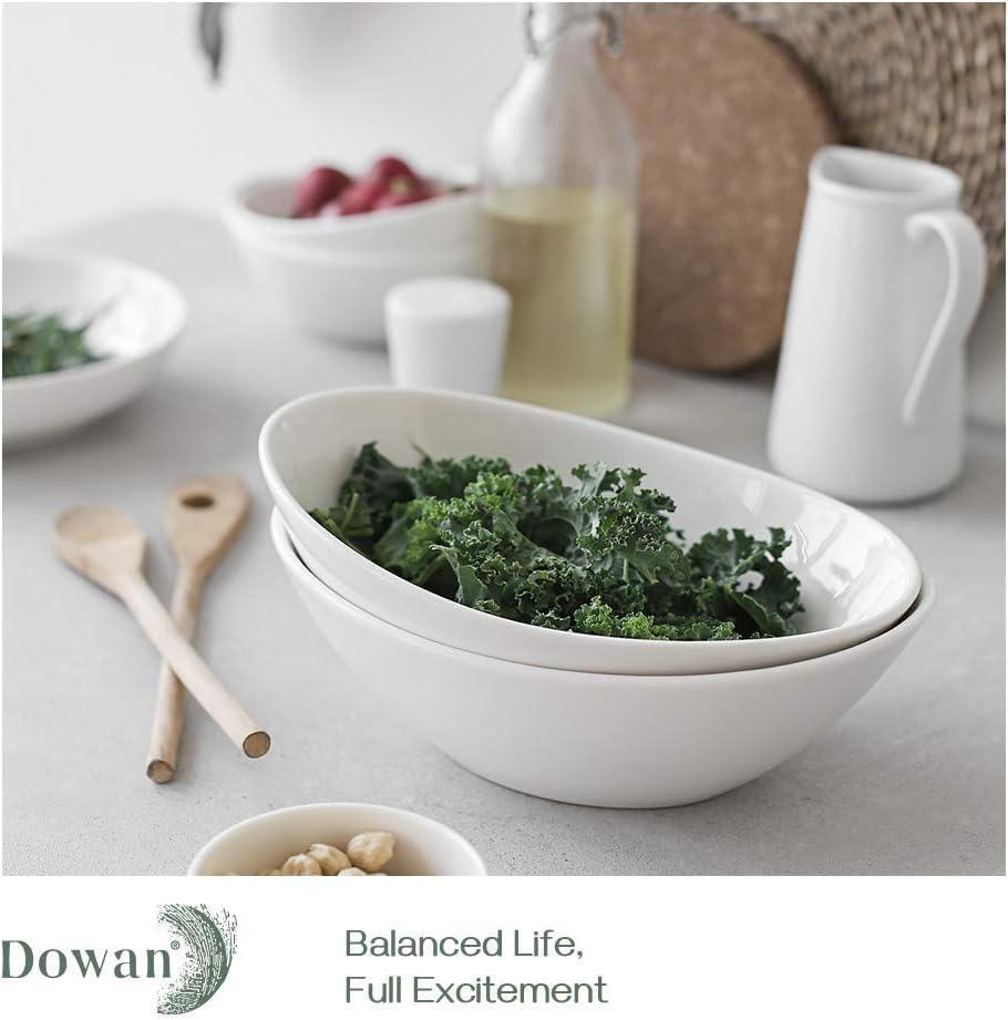 DOWAN serving bowls are dishwasher safe for effortless cleanup after meals.