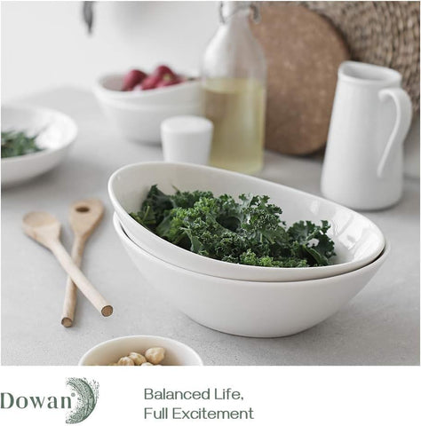 DOWAN serving bowls are dishwasher safe for effortless cleanup after meals.