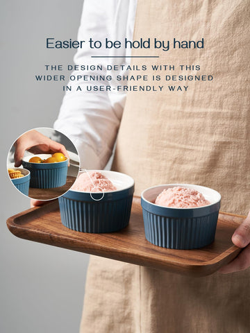 DOWAN dishwasher-safe ramekins with smooth glaze for easy cleaning