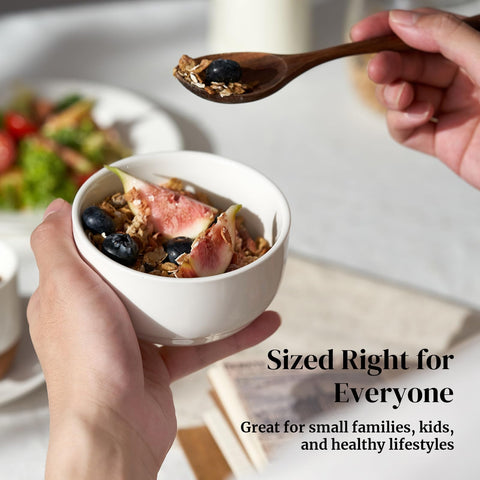 DOWAN double-wall insulated bowls help keep desserts warm longer.
