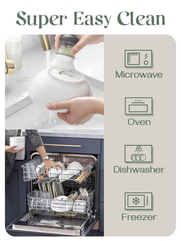 DOWAN bowls resist moisture and cracking for long-lasting use.
