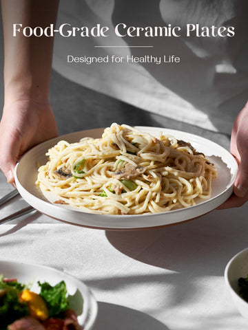 DOWAN durable-microwave-dishwasher-safe-plate withstands heat and frequent cleaning.