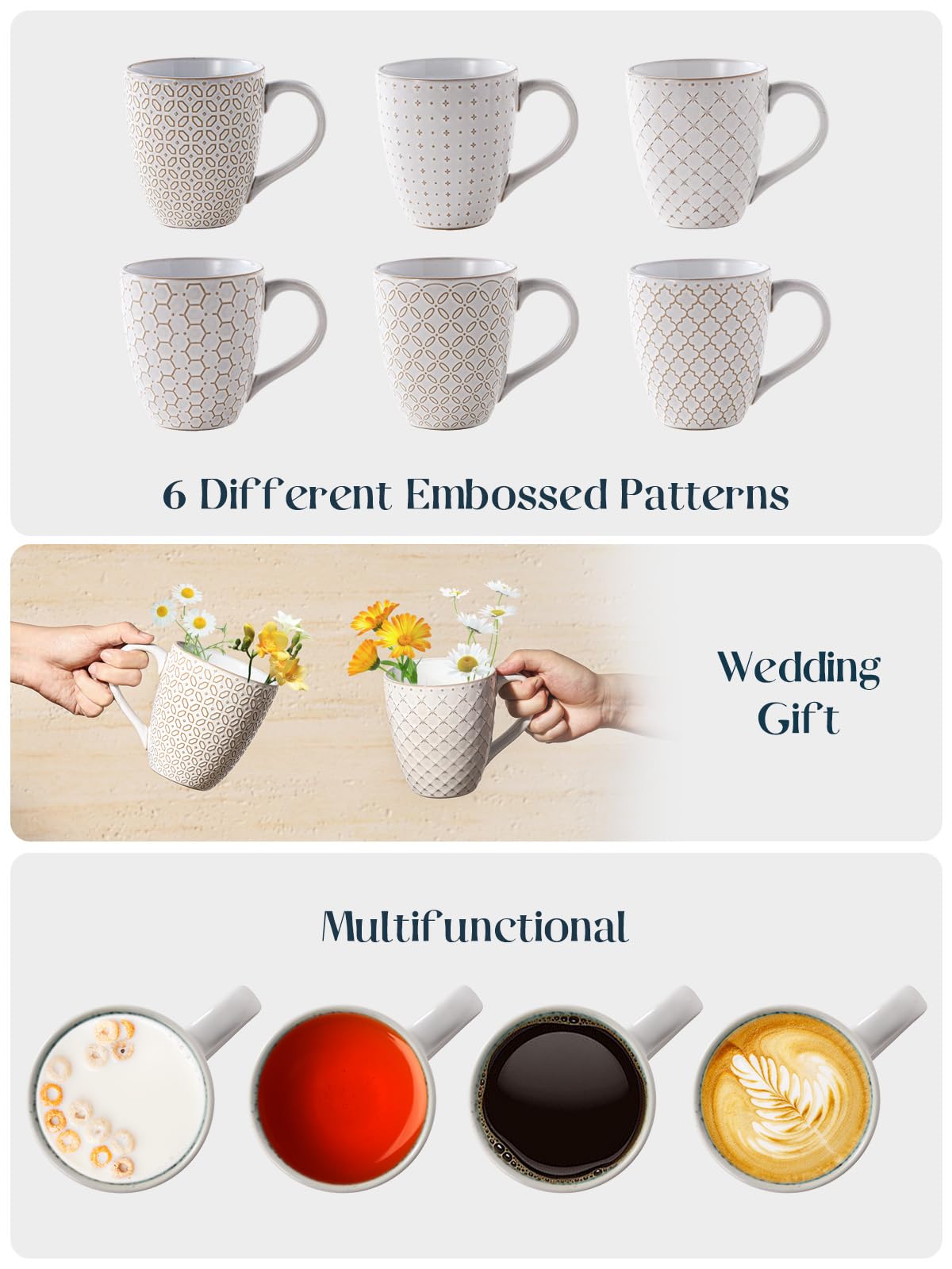 DOWAN mugs are lead-free and safe for microwave use.