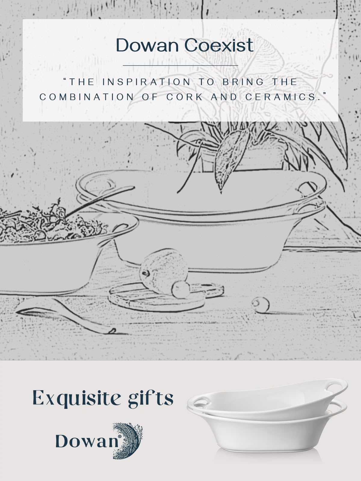 DOWAN gift-ready ceramic bowls suited for holidays and housewarmings