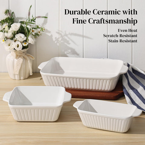 DOWAN bakeware withstands high heat up to 450°F.