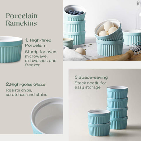 DOWAN ice cream ramekins for serving desserts