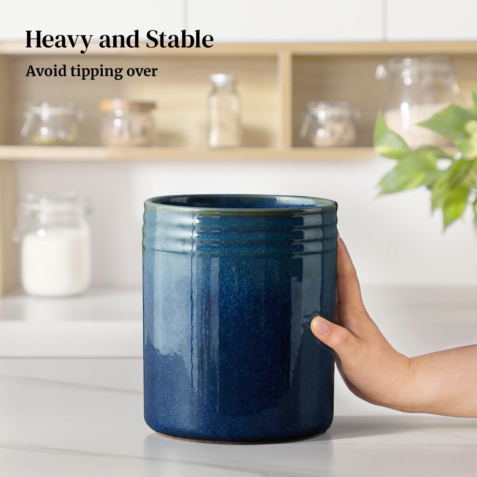 DOWAN kitchen organizer doubles as planter or vase.