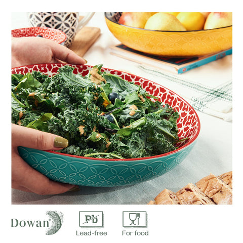 Dowan blue bowls add a stylish touch to entertaining and family dinners.