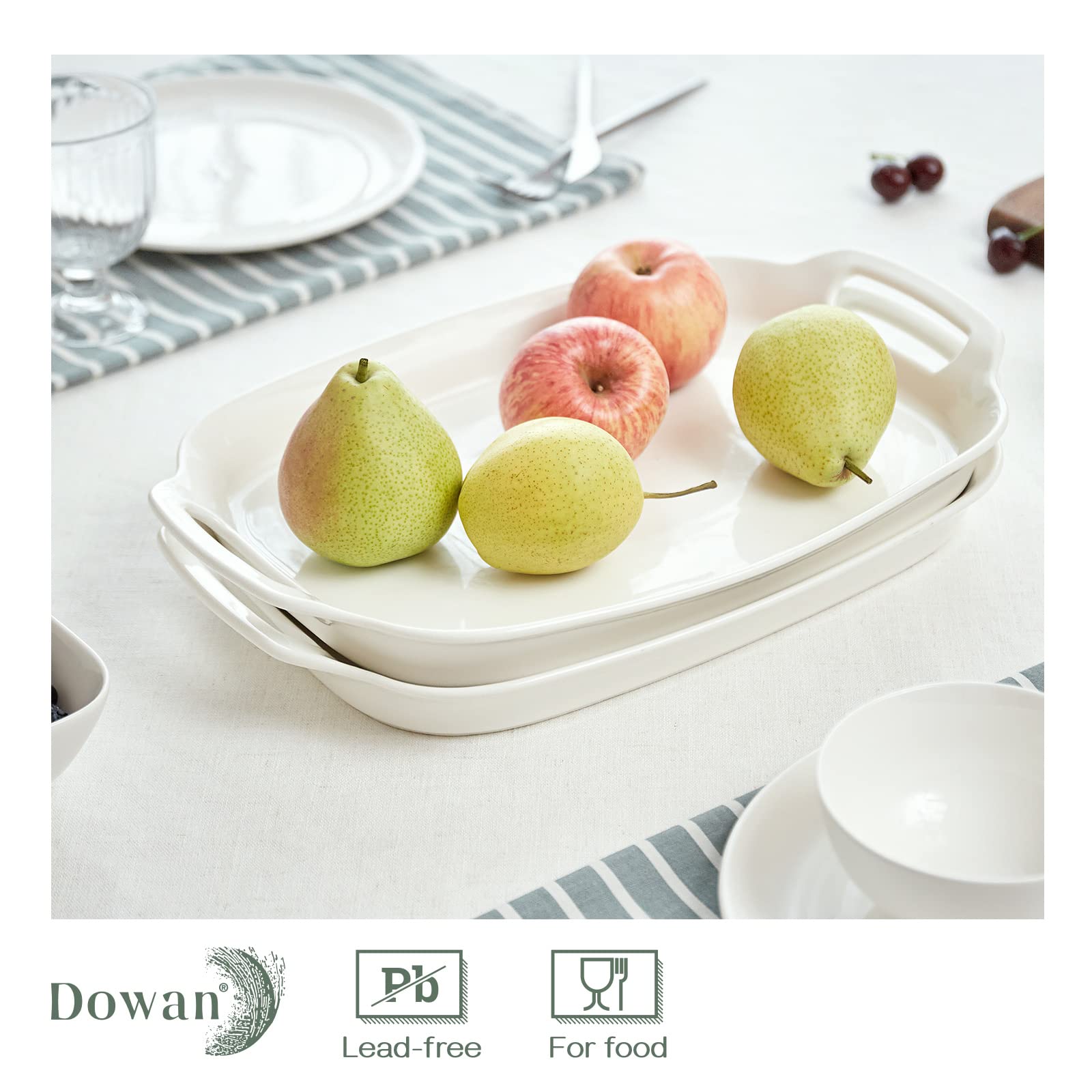 DOWAN lead-free and cadmium-free glaze for safe daily serving.