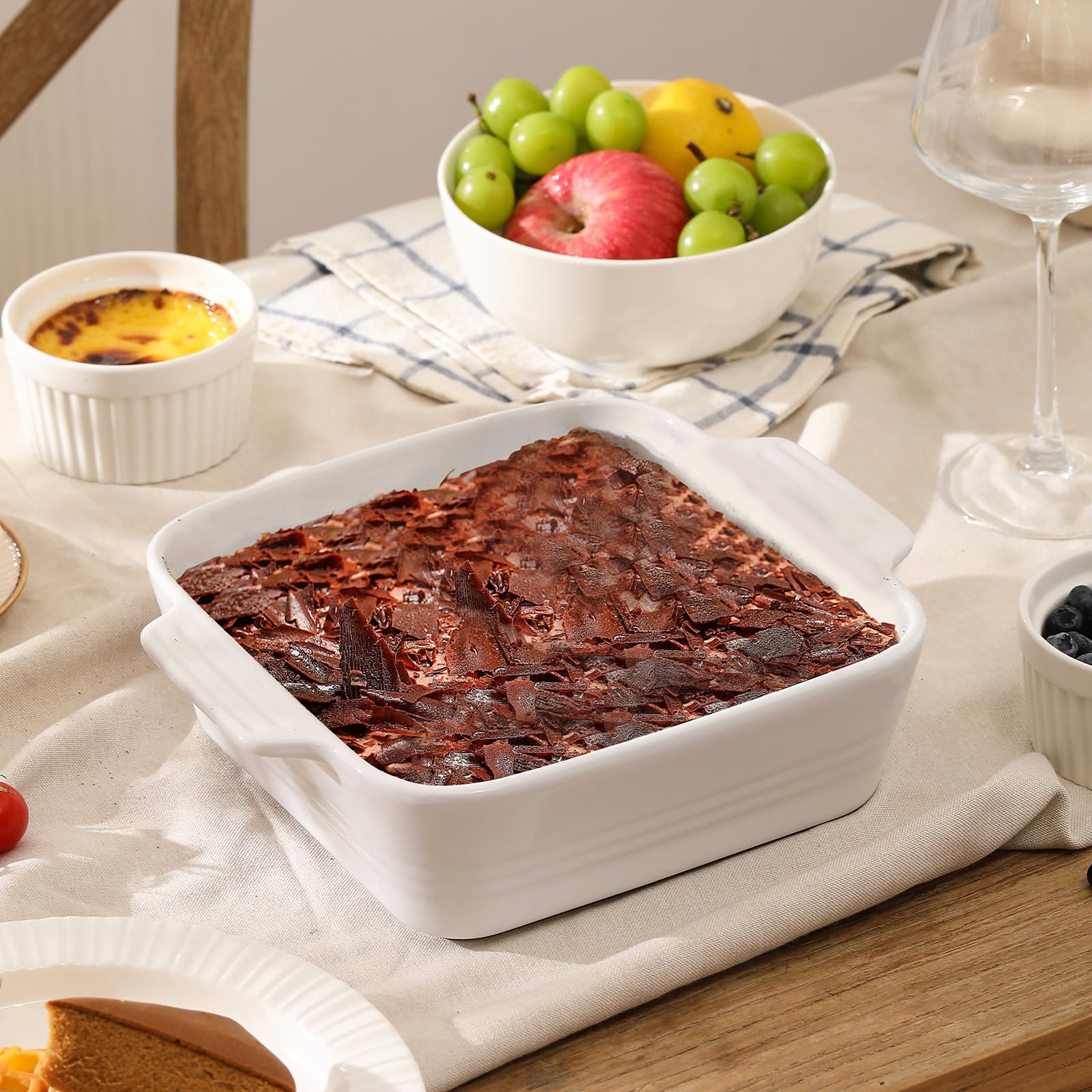 DOWAN oven, microwave, and freezer safe up to 500°F.