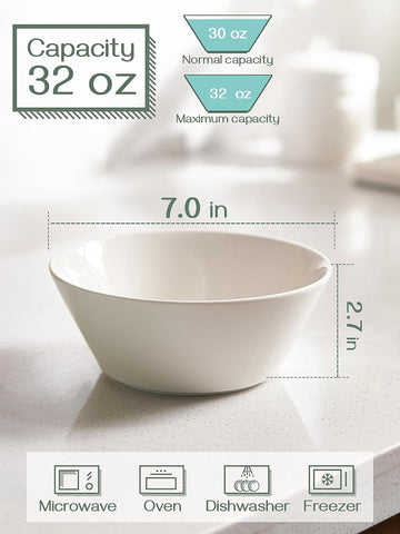 DOWAN modern classic white porcelain bowls elevate everyday dining.