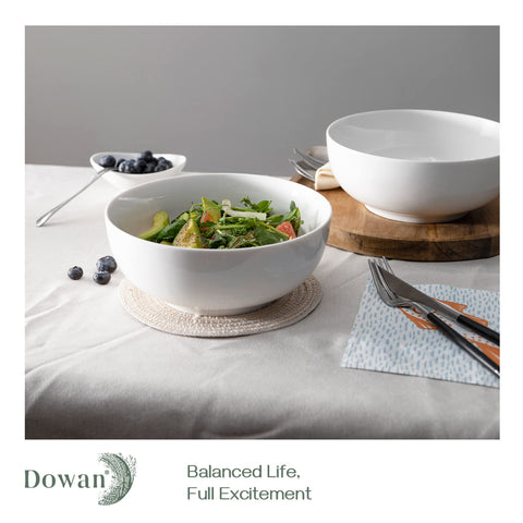 DOWAN modern white tableware bowl complements contemporary dining decor