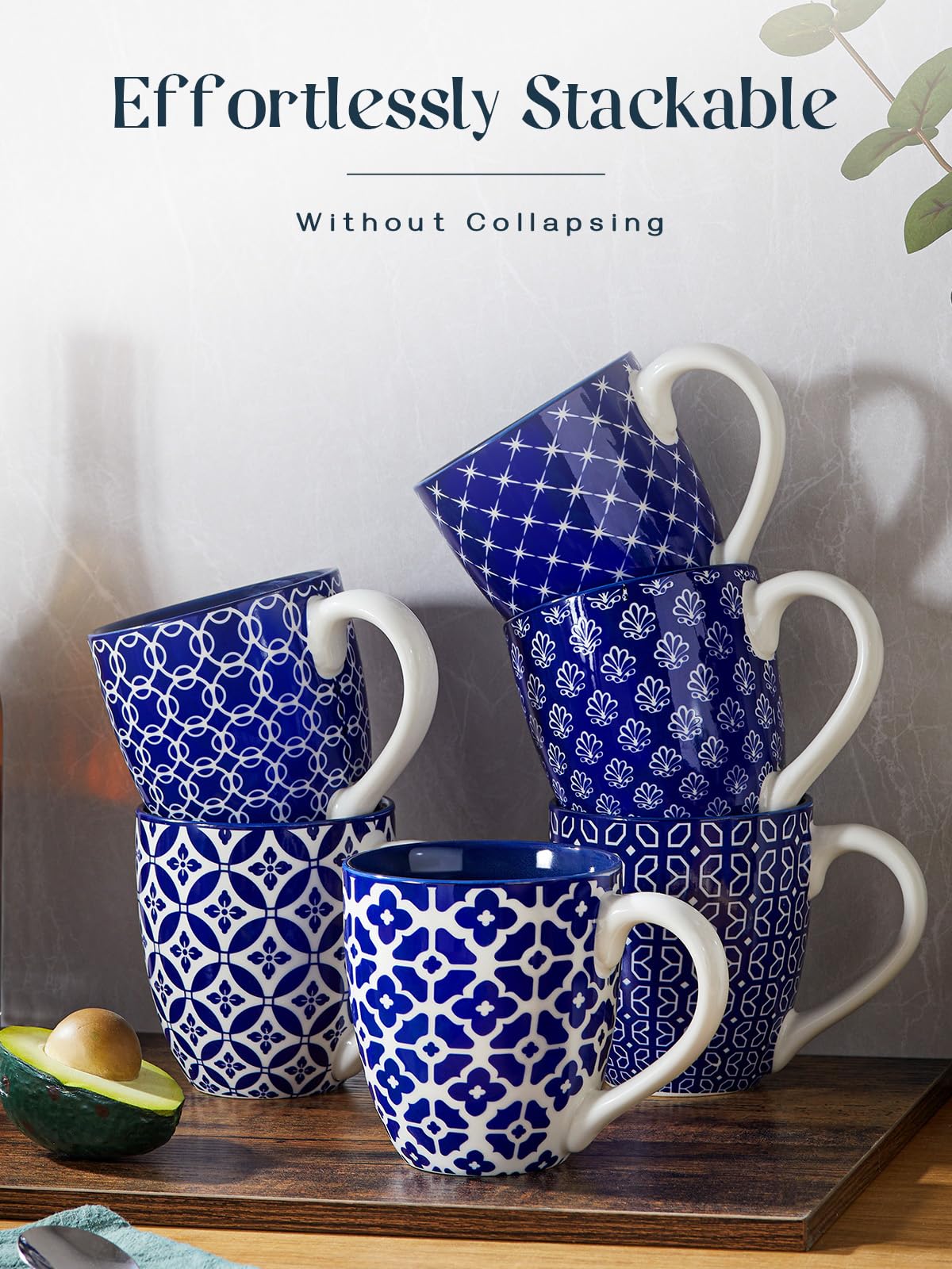 DOWAN mug with stick-resistant glaze for durable use and easy cleaning.